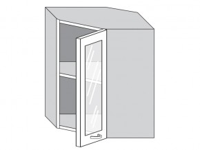 1.60.3у Шкаф настенный (h=720) угловой на 600мм со стекл. дверцей в Салехарде - salekhard.magazin-mebel74.ru | фото