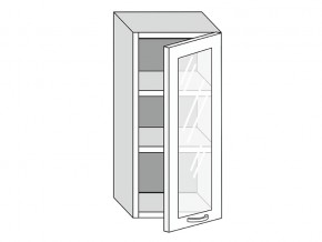 19.40.3 Шкаф настенный (h=913) на 400мм с 1-ой стекл. дверцей в Салехарде - salekhard.magazin-mebel74.ru | фото