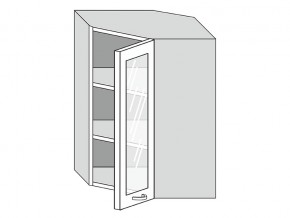 19.60.3у Шкаф настенный (h=913) угловой на 600мм со стекл. дверцей в Салехарде - salekhard.magazin-mebel74.ru | фото