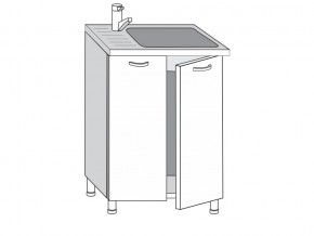 2.60.2м Шкаф-стол на 600мм под врезную мойку с 2-мя дверцами в Салехарде - salekhard.magazin-mebel74.ru | фото