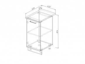 Н 40 Модуль нижний Без Столешницы МН 40 в Салехарде - salekhard.magazin-mebel74.ru | фото