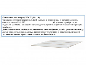 Основание из ЛДСП 0,9х2,0м в Салехарде - salekhard.magazin-mebel74.ru | фото