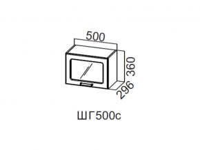 ШГ500с/360 Шкаф навесной 500/360 (горизонт. со стеклом) в Салехарде - salekhard.magazin-mebel74.ru | фото