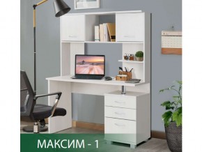 Стол компьютерный Максим-1 Ясень Анкор Светлый в Салехарде - salekhard.magazin-mebel74.ru | фото