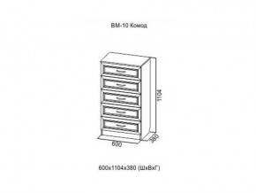 ВМ-10 Комод в Салехарде - salekhard.magazin-mebel74.ru | фото